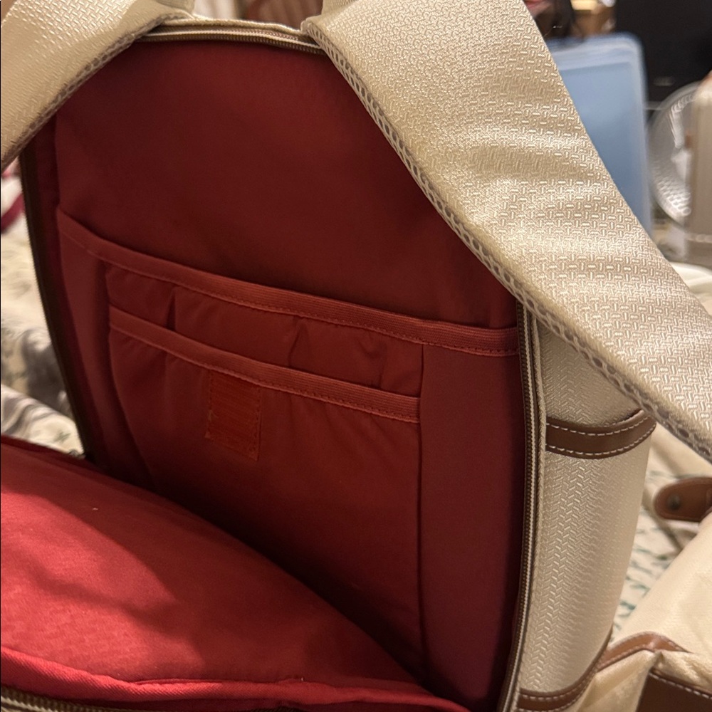 Price for 2-Cream and Brown Backpack Delsey France - Picture 8 of 16